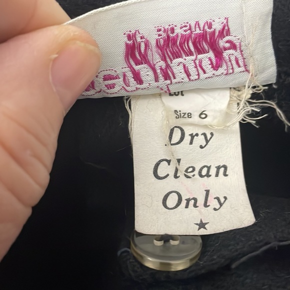 Century of Boston vintage size 6 black skirt feels like wool - Picture 9 of 11